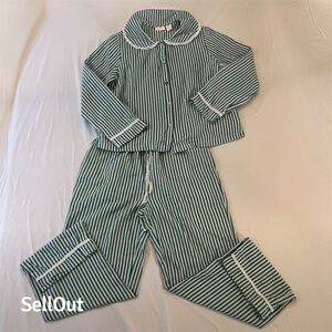 TIKTOK Viral Striped Peter Pan Collar Pj Pajama Set